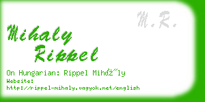 mihaly rippel business card